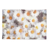 Waterverf van lente-Daisy Wildflower Kussensloop (Achterkant-Links)