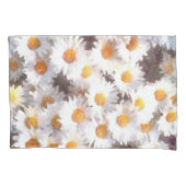 Waterverf van lente-Daisy Wildflower Kussensloop (Voorkant-Links)