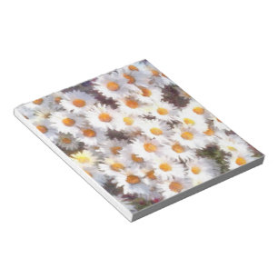 Waterverf van lente-Daisy Wildflower Notitieblok