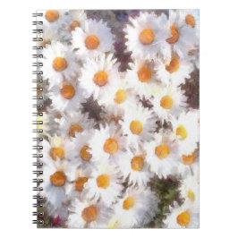 Waterverf van lente-Daisy Wildflower Notitieboek