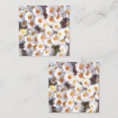 Waterverf van lente-Daisy Wildflower Notitiekaartje (Voorkant / Achterkant)