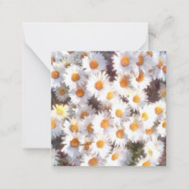 Waterverf van lente-Daisy Wildflower Notitiekaartje