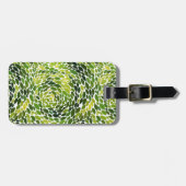 Waterverf van lente Forest Dansend Green Bagagelabel (Voorkant horizontaal)