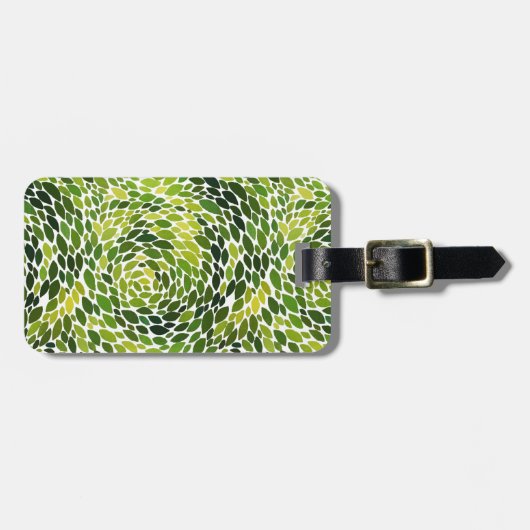 Waterverf van lente Forest Dansend Green Bagagelabel (Voorkant horizontaal)