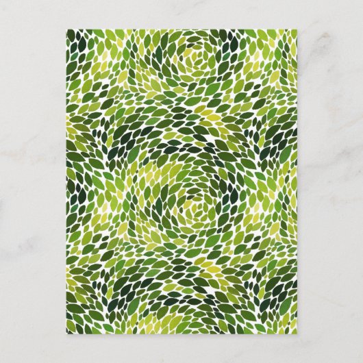 Waterverf van lente Forest Dansend Green Feestdagenkaart (Voorkant)