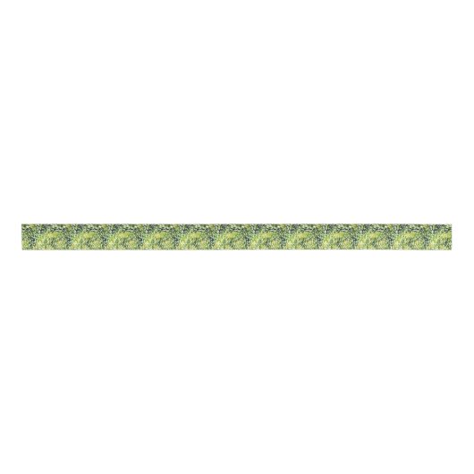Waterverf van lente Forest Dansend Green Grosgrain Lint (Voorkant)