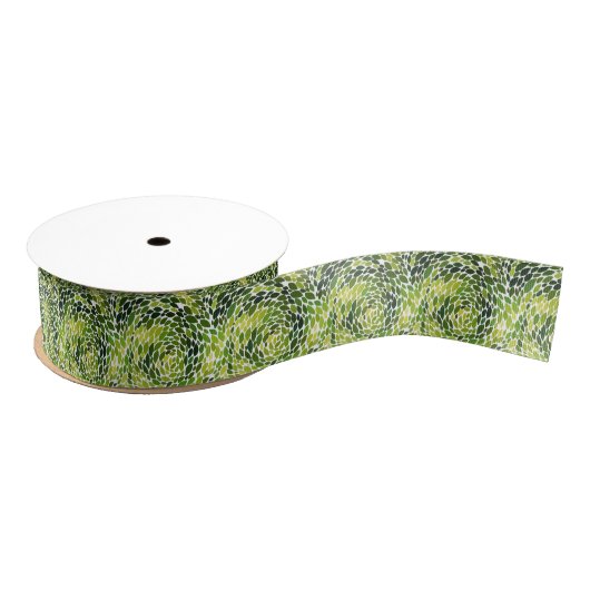 Waterverf van lente Forest Dansend Green Grosgrain Lint (Spoel)