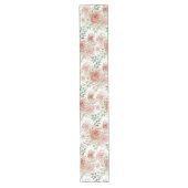 Waterverf van lente-tuin Sinaasappel Rozen Lange Tafelloper (Voorkant)