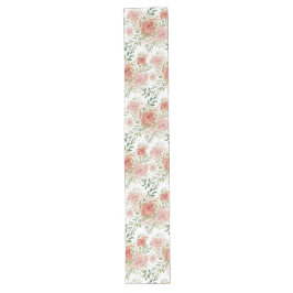 Waterverf van lente-tuin Sinaasappel Rozen Lange Tafelloper