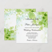 Waterverf van lente-uittredingen kaart (Voorkant / Achterkant)