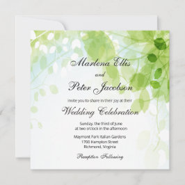 Waterverf van lente-uittredingen kaart