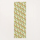Waterverf van lentemiekbeengeel wilde bloemen yogamat (Achterkant)