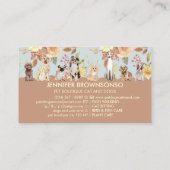 Waterverf van lentevloeren visitekaartje (Achterkant)