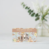 Waterverf van lentevloeren visitekaartje (Staand voorkant)