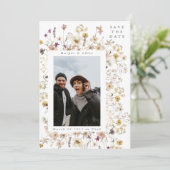 Waterverf van Lijst van de lente Save The Date (Staand voorkant)