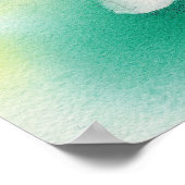 Waterverf van Little Angel Girl Poster (Hoek)