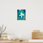 Waterverf van Lotus Flowers Poster (Keuken)