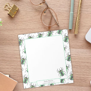 Waterverf van Love Bugs Atlas Beetle Notitieblok