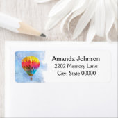 Waterverf van luchtballonnen etiket (Insitu)