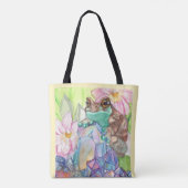 Waterverf van magische melk tote bag (Achterkant)