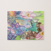 Waterverf van magische melkkikkers legpuzzel (Horizontaal)