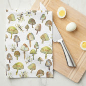 Waterverf van magische paddenstoelen theedoek (Quarter Fold)