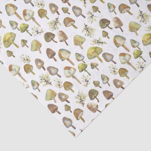 Waterverf van magische paddenstoelen tissuepapier (Detail)