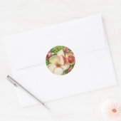 Waterverf van Magnolia Flower Ronde Sticker (Envelop)