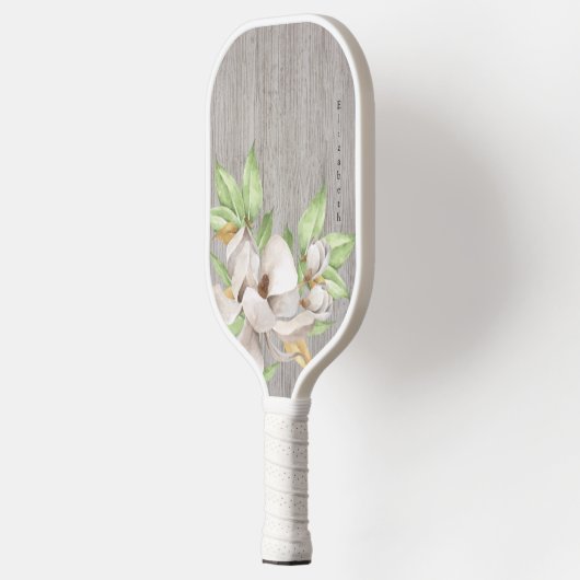 Waterverf van Magnolia Pickleball Paddle (Links)