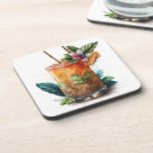 WATERVERF VAN MAI TAI BIER ONDERZETTER (Linkerzijde)