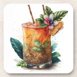 WATERVERF VAN MAI TAI BIER ONDERZETTER