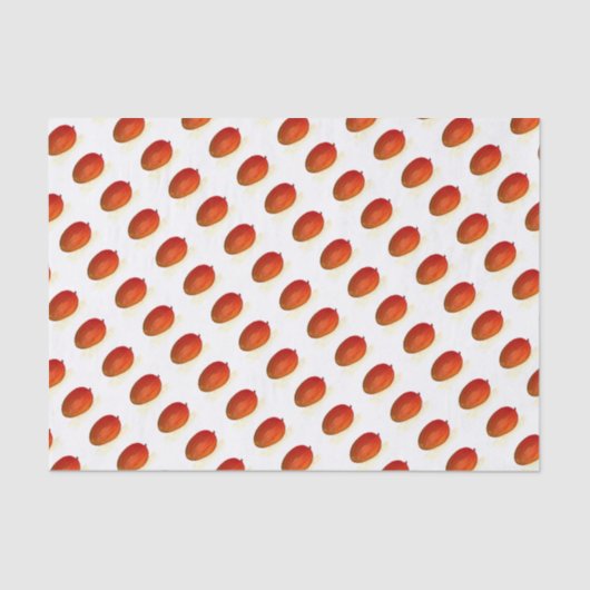 Waterverf van mango-vruchten Chic Food Tropical Pa Tissuepapier (Voorkant)