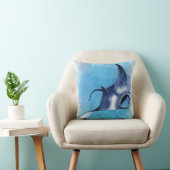 Waterverf van Manta Ray Kussen (Stoel)
