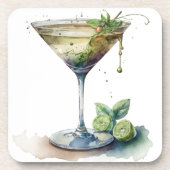 WATERVERF VAN MARTINI BIER ONDERZETTER (Voorkant)