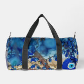 Waterverf van met nazars gedecorbeerde bomen plunjezak (Achterkant)