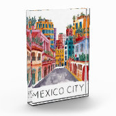 Waterverf van Mexico-Stad Fotoblokken (Links)