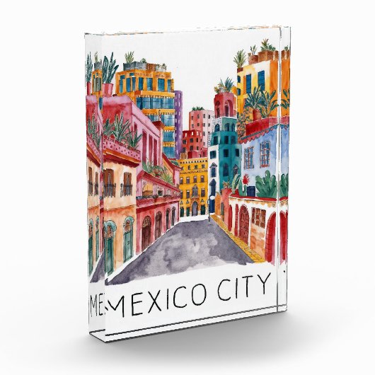 Waterverf van Mexico-Stad Fotoblokken (Links)