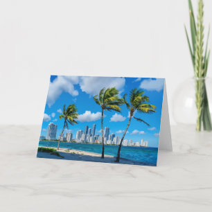 Waterverf van Miami South Beach Kaart