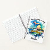 Waterverf van Michigan's schoonheid Notitieboek (Binnen)