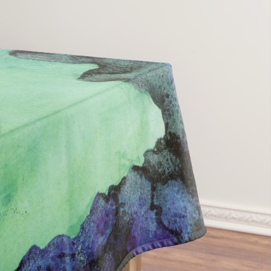 waterverf van Mike Quinn over gevaarlijke wateren Tafelkleed (Voorbeeld)