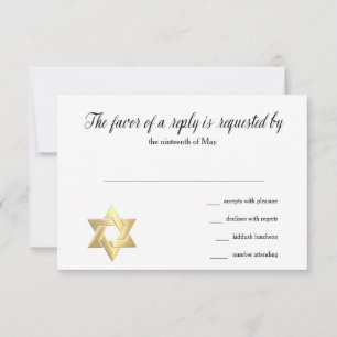 Waterverf van Mitzvah van de knuppel de Kleurrijke RSVP Kaartje