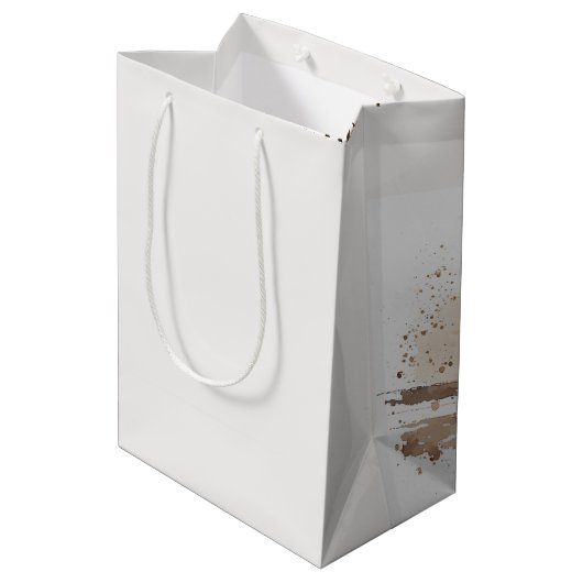 Waterverf van moederdag-strand medium cadeauzakje (Achterkant Gekanteld)