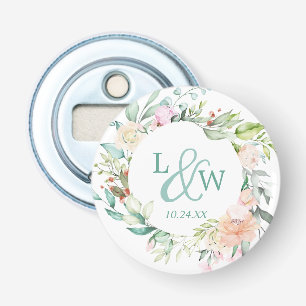 Waterverf van Monogram Button Flesopener