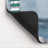 Waterverf van Monogram Green Lighthouse Muismat (Hoek)