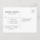 Waterverf van mosterdbloem Keuze RSVP Uitnodiging Briefkaart (Achterkant)