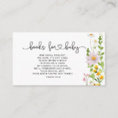 Waterverf van natuurbloem voor baby informatiekaartje (Voorkant)
