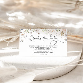 Waterverf van natuurbloem voor baby informatiekaartje