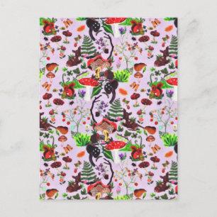  Waterverf van natuurlijke Herfst Aankondigingskaart