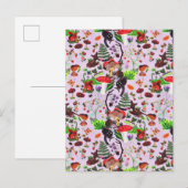  Waterverf van natuurlijke Herfst Aankondigingskaart (Voorkant / Achterkant)