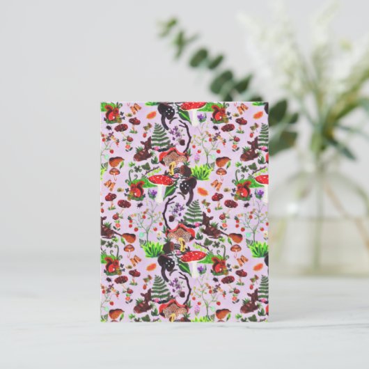  Waterverf van natuurlijke Herfst Aankondigingskaart (Staand voorkant)